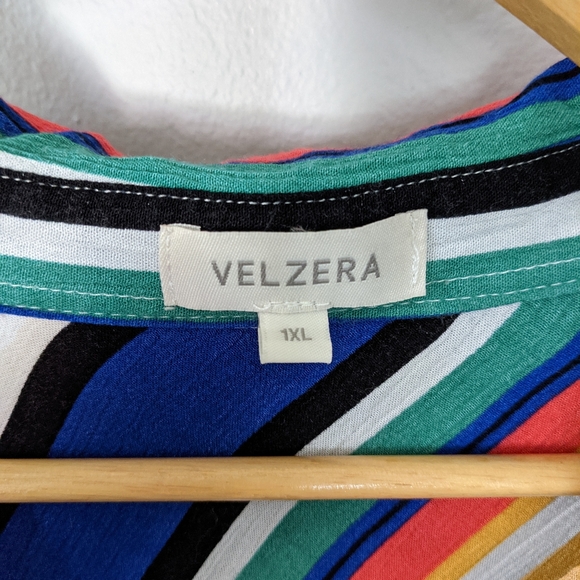Velzera Multicolor Button Down Shirt 1XL - Picture 4 of 8